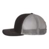 Black/ Charcoal – Richardson – Snapback Trucker Cap – 112