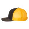 Black/ Gold – Richardson – Snapback Trucker Cap – 112