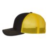 Black/ Yellow – Richardson – Snapback Trucker Cap – 112