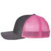 Charcoal/ Neon Pink – Richardson – Snapback Trucker Cap – 112