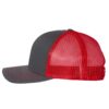 Charcoal/ Red – Richardson – Snapback Trucker Cap – 112