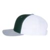 Dark Green/ White/ Heather Grey – Richardson – Snapback Trucker Cap – 112