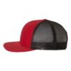 Red/ Black – Richardson – Snapback Trucker Cap – 112