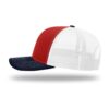 Red/ White/ Navy – Richardson – Snapback Trucker Cap – 112
