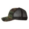 Green Camo/ Black - YP Classics - Retro Trucker Cap - 6606