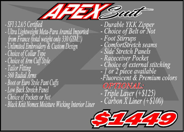 Accelo Apex Suit - The Ultimate Custom Race Suit For Professionals! - Image 3