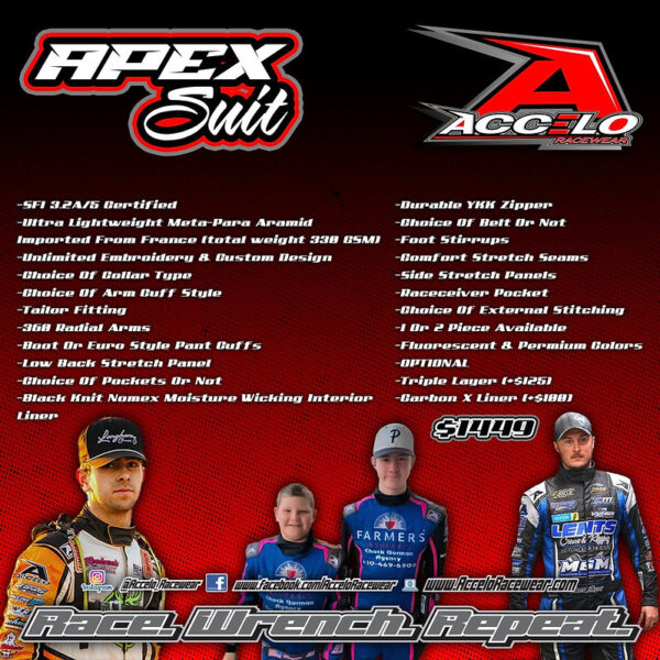 Accelo Apex Suit - The Ultimate Custom Race Suit For Professionals! - Image 2