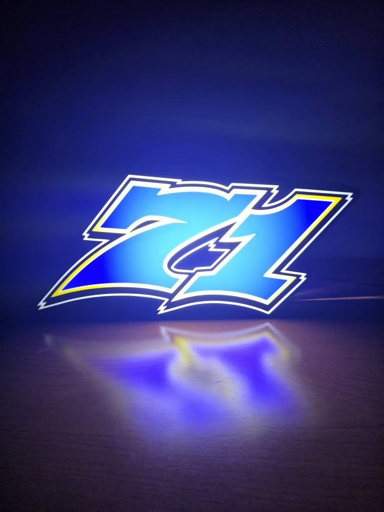 Custom 3D Lightbox of Car Number - With Light - Image 4