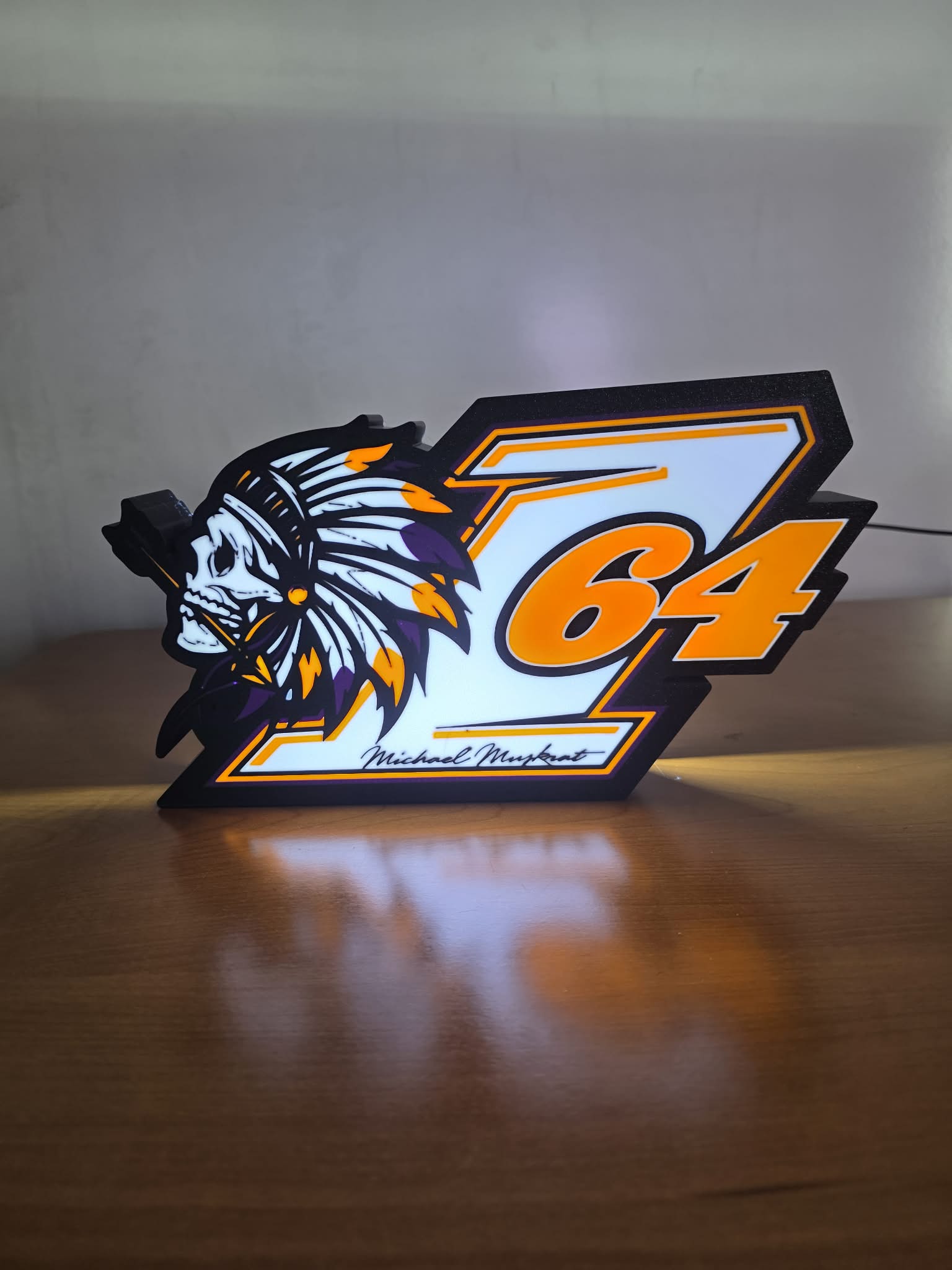 Custom 3D Lightbox of Car Number - With Light - Image 15