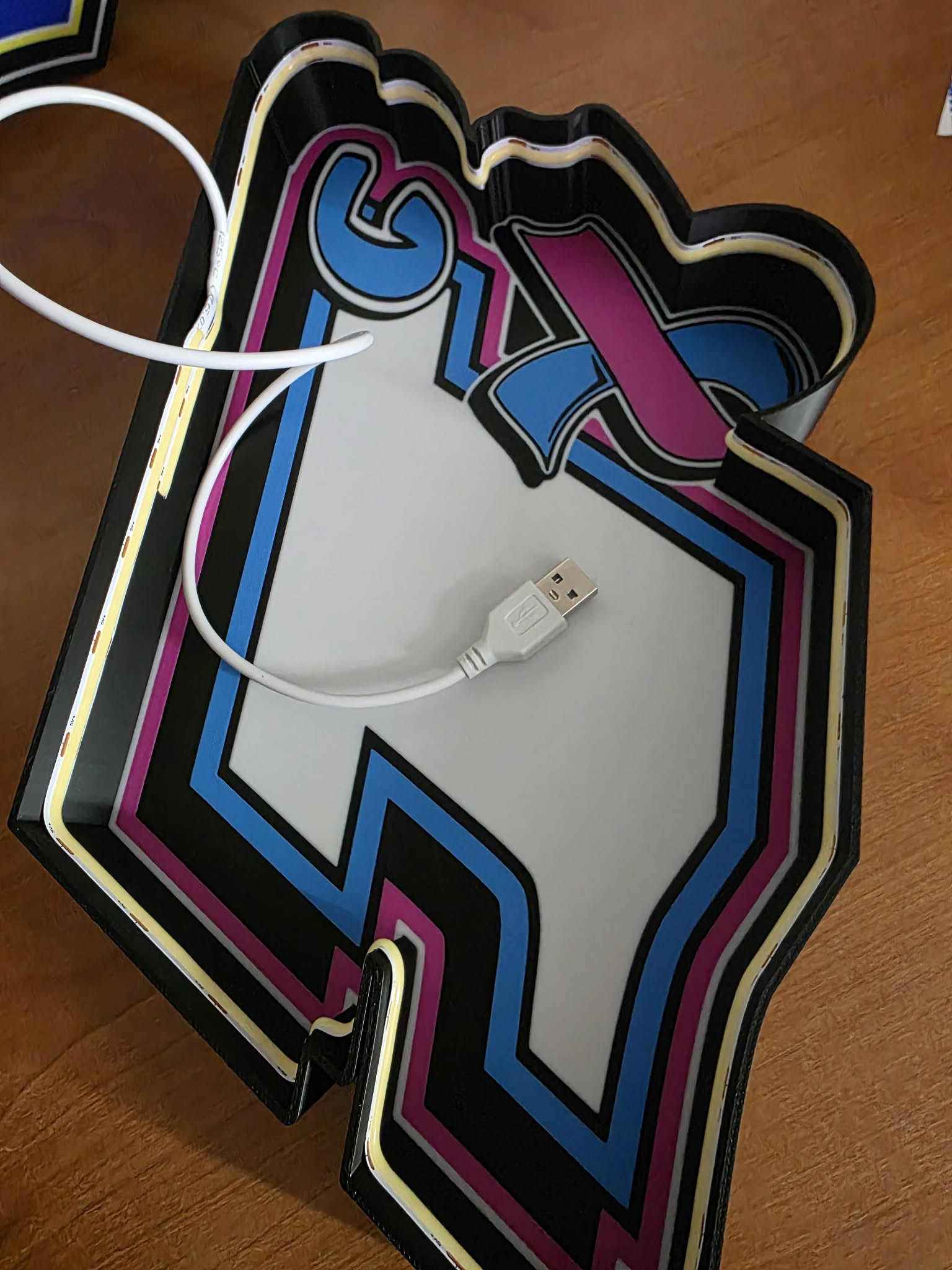 Custom 3D Lightbox of Car Number - With Light - Image 17