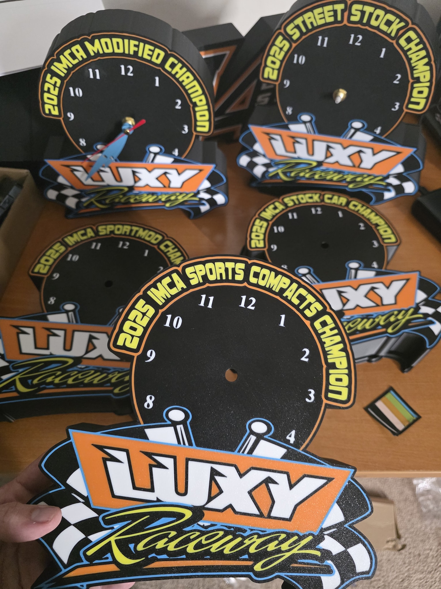 Wall Clock Lightbox of Car Number or Logo - Image 3