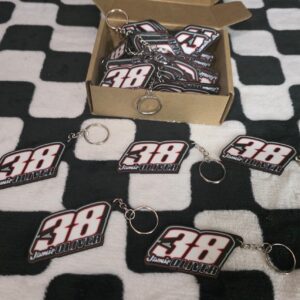 Key Chains of Car Number or Logo – Set of 12